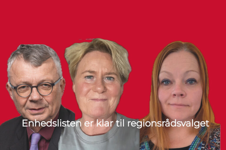 Enhedslisten er klar til regionsrådsvalget