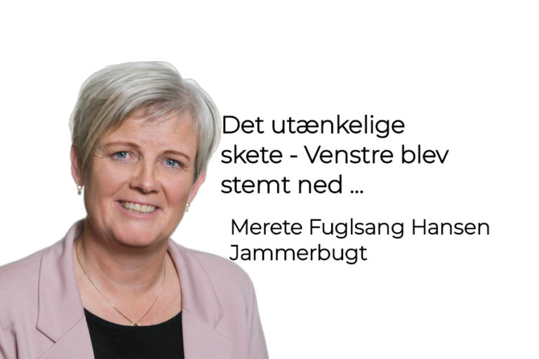 Det utænkelige skete – Venstre blev stemt ned