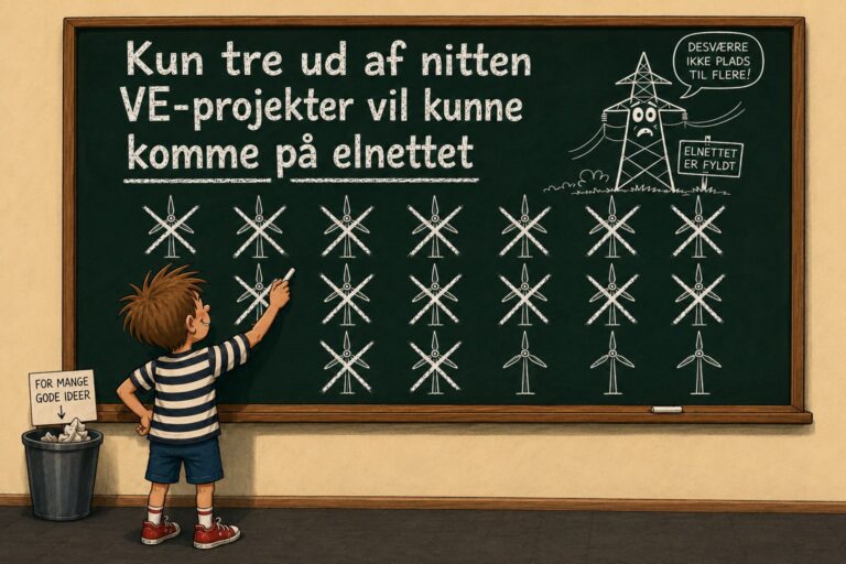 Kun tre ud af nitten VE-projekter vil kunne komme på elnettet