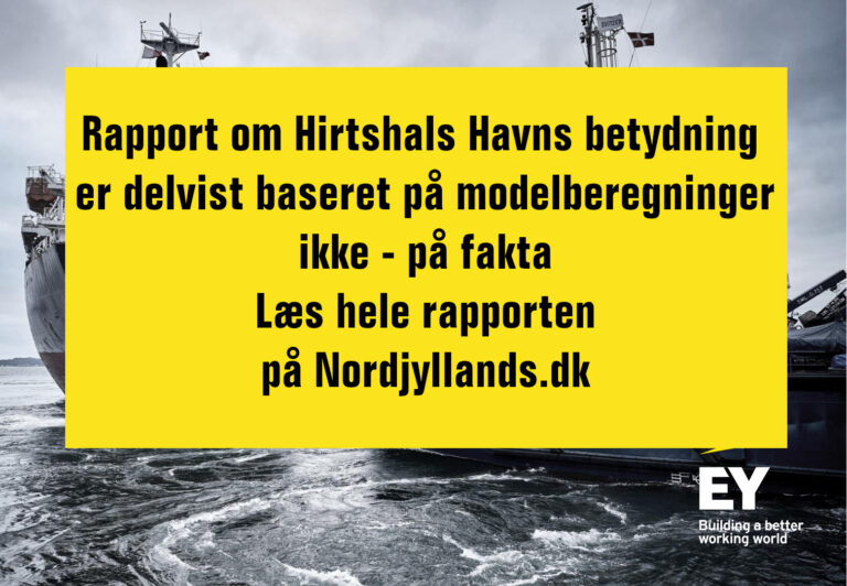 Rapport om Hirtshals Havns betydning er delvist baseret på modelberegninger – ikke  på fakta
